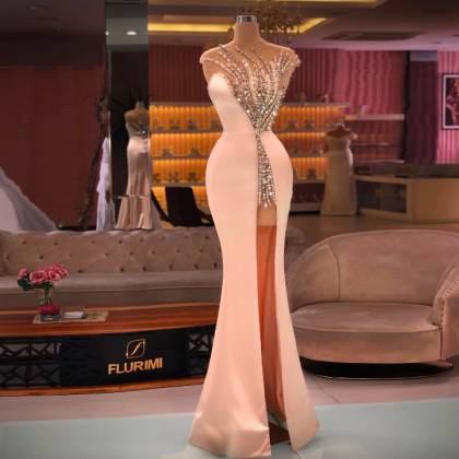 Elegant Prom Dresses Luxury Sleeveless Sequins..