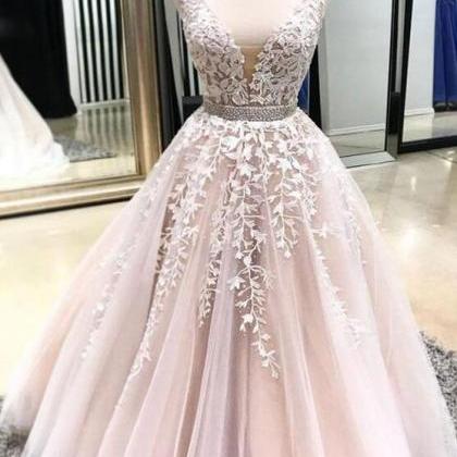 2023 Prom Dresses, Ivory Prom Dresses, Pink..