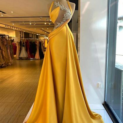 Luxury Mermaid Evening Dresses 2022 Beaded Lace..