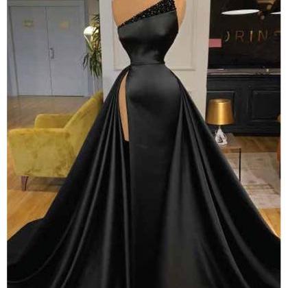 Elegant Prom Dresses One Shoulder Floor-length..