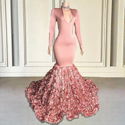 Custom Pink Prom Dresse Meiamid 2023 Plus Size V..