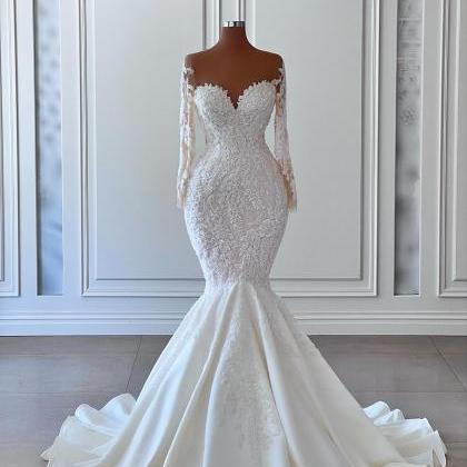 Elegant Sweetheart Formal Dresses For Bride Long..