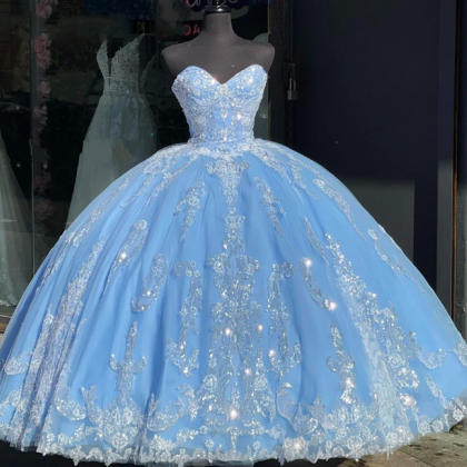 Princess Sweetheart Quinceanera Dresses Ball Gown..