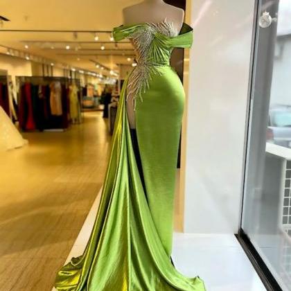 Green Prom Dresses, 2023 Prom Dresses, Mermaid..