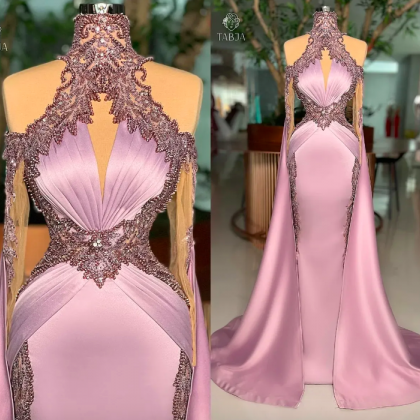 2023 Mermaid Prom Dresses Crystals Beaded Long..