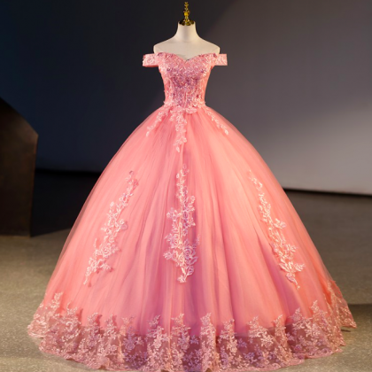Summer Pink Quinceanera Dresses Elegant Off The..