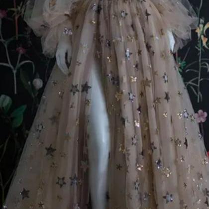 Princess Star Prom Dress 2023 Puffy Sleeve Vestido..