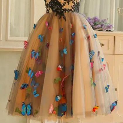 Real Images Knee Length Prom Dresses Colorful..