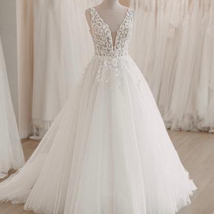 Lace Wedding Dresses, 2024 Wedding Dresses, Lace..