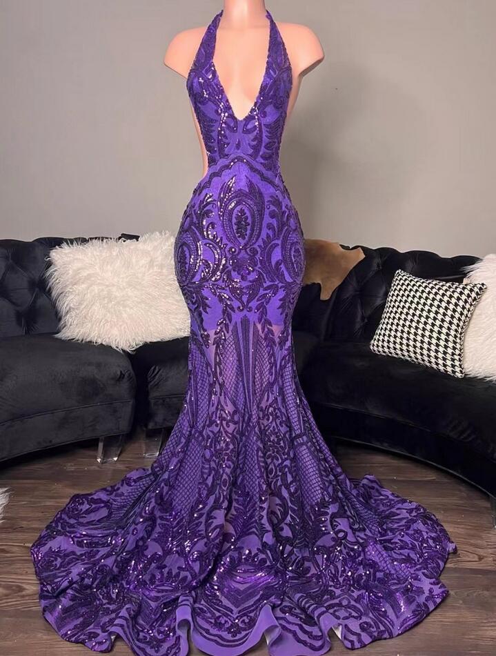 Purple Prom Dresses, Lace Prom Dresses, Sparkly Prom Dresses, Arabic Evening Dresses, Mermaid Evening Dresses, Halter Prom Dresses, Mermaid Prom