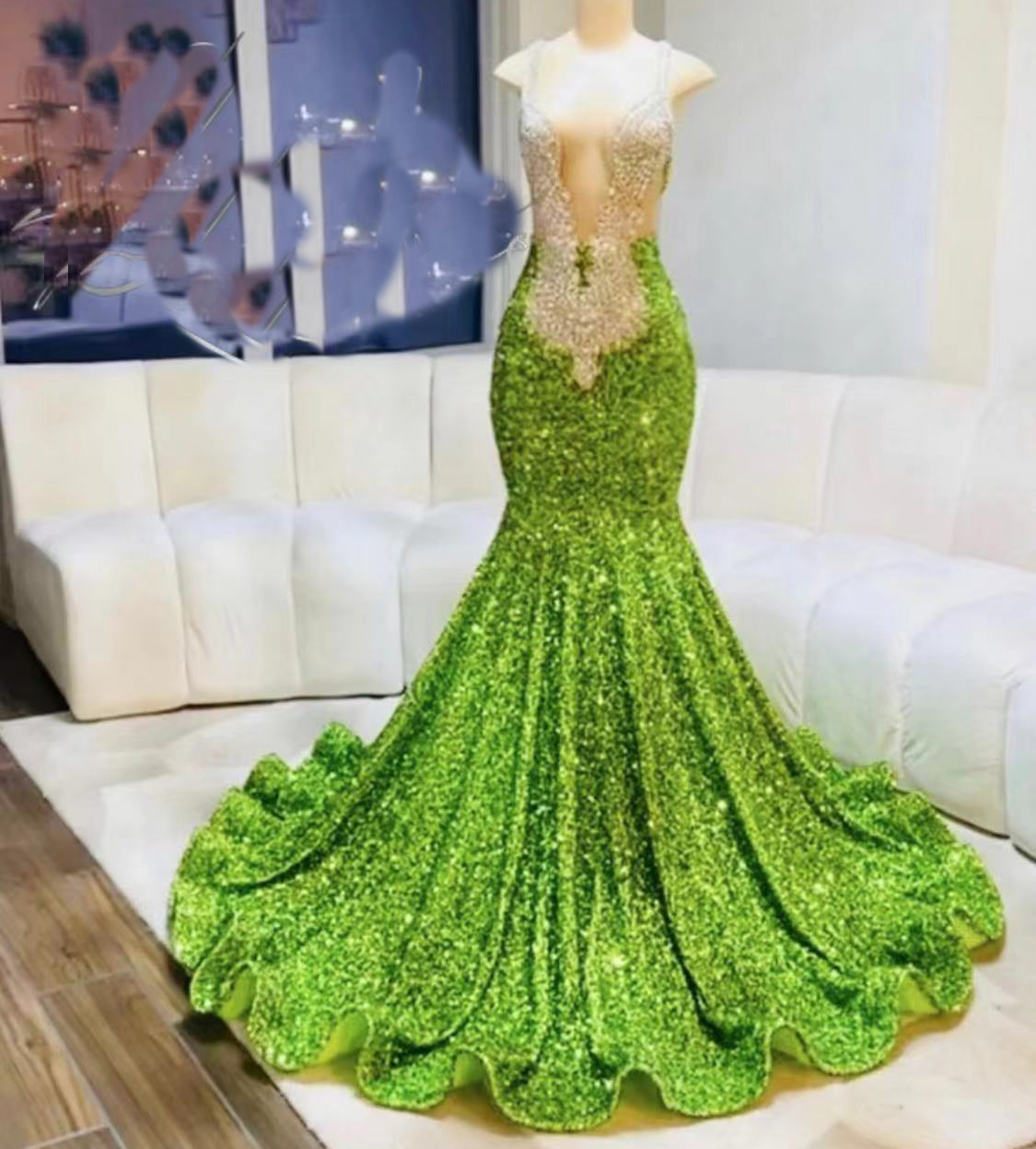 Green Prom Dresses, Sparkly Prom Dresses, Mermaid Prom Dresses, Shinning Evening Dresses, Sequins Prom Dresses, Custom Make Evenng Dresses,