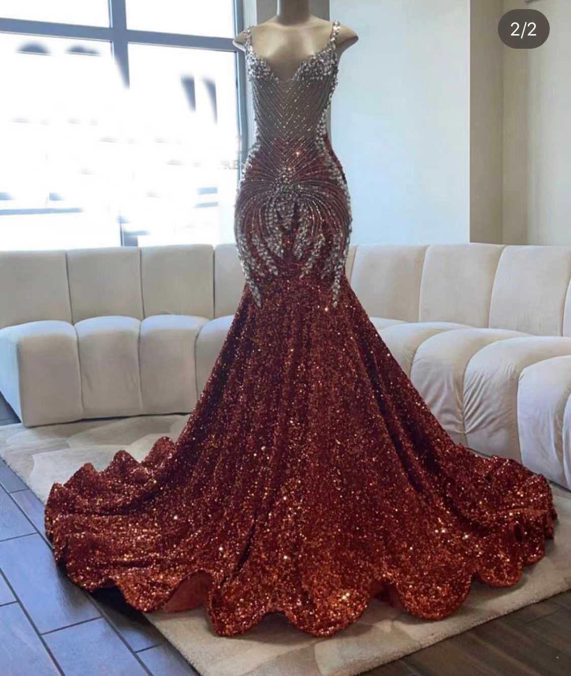 Red Prom Dresses, Red Evening Dress, Crystal Prom Dresses, Beaded Prom Dresses, Luxury Prom Dresses, High Quality Prom Dresses, Mermaid Prom
