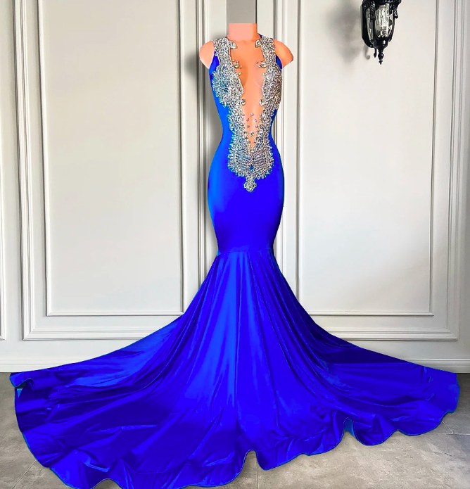 Long Elegant Prom Dresses 2023 Sexy Mermaid Style Luxury Sparkly ...