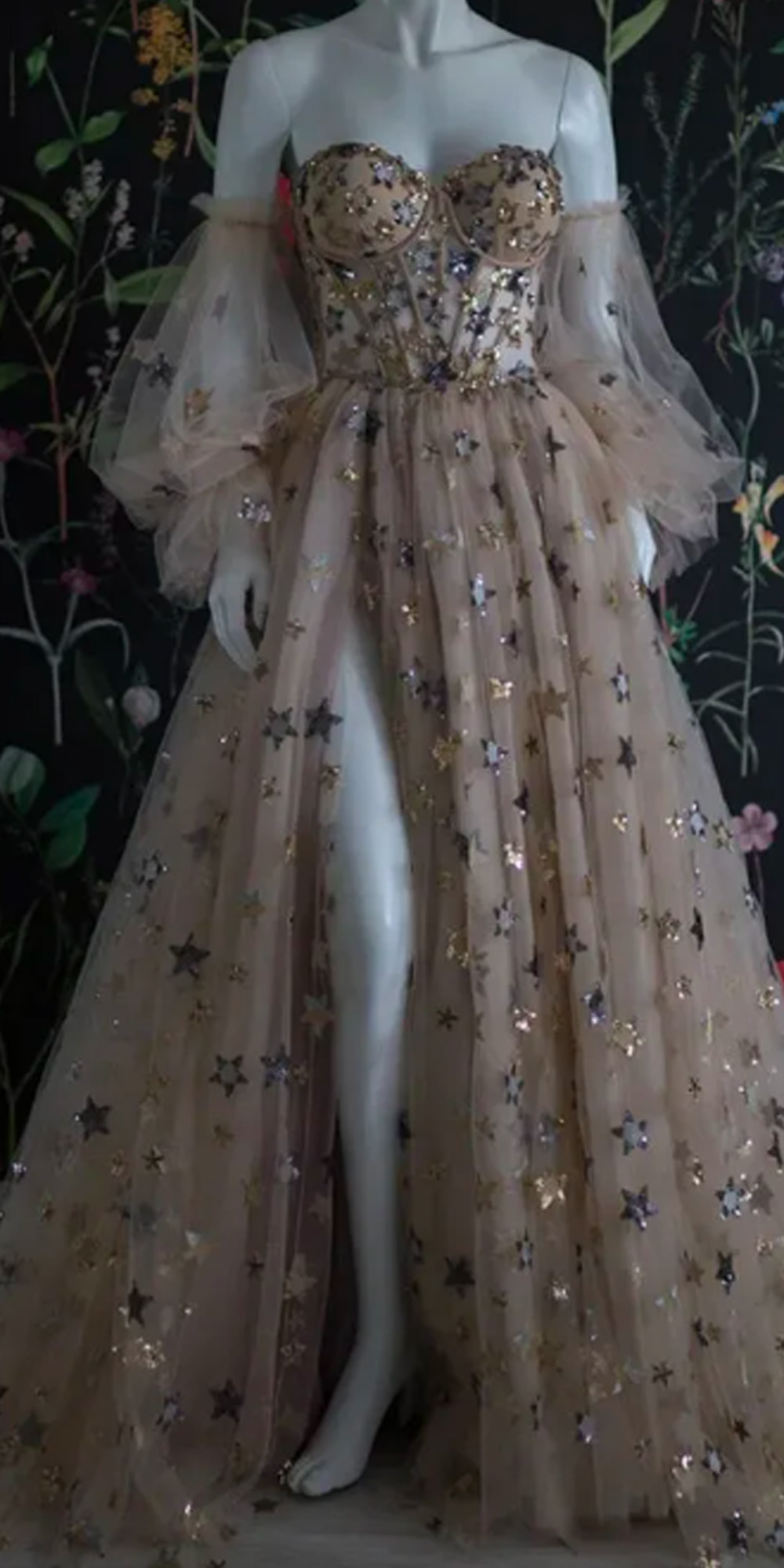 Princess Star Prom Dress 2023 Puffy Sleeve Vestido De Novia Gentle Prom Gown Sweetheart A-line Party Dress