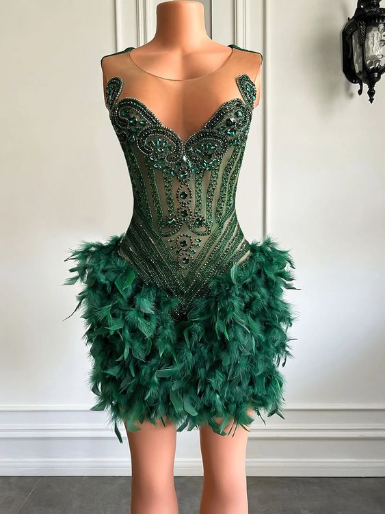 short crystal prom dresses Crystal Diamond Tassels Mini Short Prom Party Dresses Sweetheart Evening  Gowns