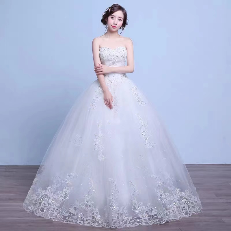 Customized (can Not Be Refund) Ball Gown Sweetheart Wedding Dresses Long For Bride 2025 Crystal Lace Appliques Puffy Tulle Bridal Dreses Gowns Customized (can Not Be Refund) Ball Gown Sweetheart Wedding Dresses Long For Bride 2025 Crystal Lace Appliques Puffy Tulle Bridal Dreses Gowns