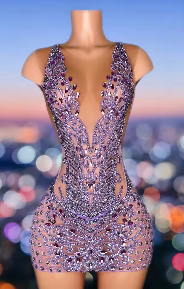 Customized(can Not Refund) Luxury African American Short Prom Dresses For Black Girls Beaded Crystals Birthday Party Homecoming Cocktail Dresses