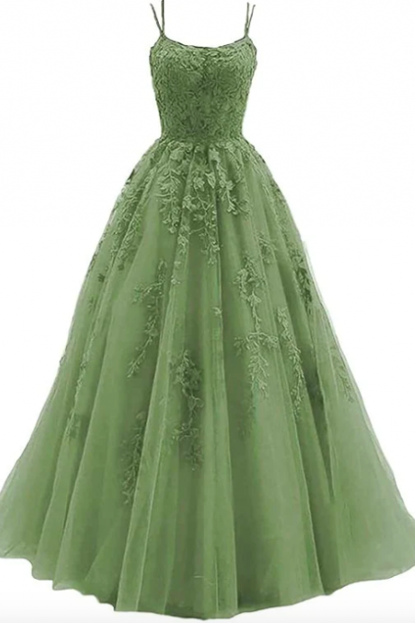 green prom dresse, sexy evening dresses, lace evening dresses, tulle evening dresses, ball gown prom dresses, tulle evening dresses, sexy evening dresses, lace back prom dresses