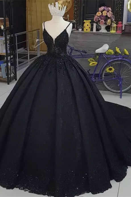 Luxury Black Evening Gowns Vestidos De Fiesta De Noche 2023 Lace Up Ball Gown Women Dresses Formal Custom Made Robe De Soiree