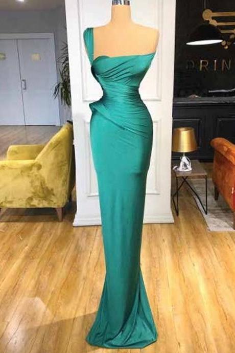 Sexy Strapless Prom Dresses Spaghetti-strap Mermaid Evening Party Gown For Women Simple Soft Satin Formal Robes De Soirée