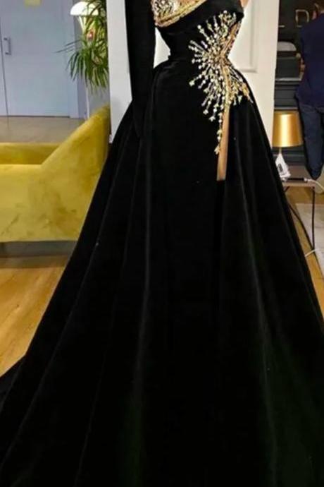 Fashion Dresses For Women Elegant Sexy One Shoulder Sleeve Mopping Evening Party Dresses Long Luxury Beaded Decal Summer 2023