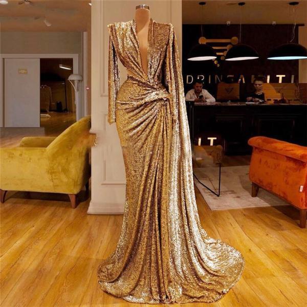 On Sale no return no refund Sale 2025 Red Deep V-Neck Sexy Evening Dresses Beading Sleeveless Bride Toasting Evening Gowns LA6680